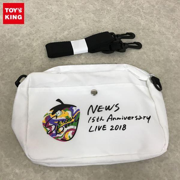 NEWS ボディバッグ 15th Anniversary LIVE 2018 Strawberry 【美品 同梱可】ジャニグッズ NEWS 15th Anniversary LIVE 2018 Strawberry ボディーバッグ &frasl; 手越