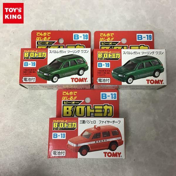 トミー B/O トミカ B-13 三菱パジェロ ファイヤーチーフ、B-19 スバル