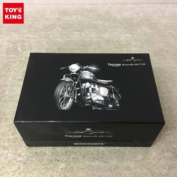 ミニチャンプス 1/12 トライアンフ ボンネビル b650 T120 1959 ブルー / グレー / ミニカー 販売・買取