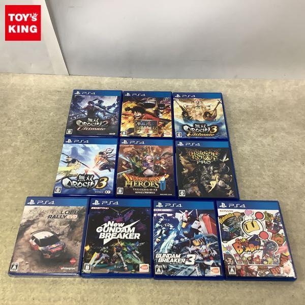 未開封含 PS4 ソフト ワンピース 海賊無双3 無双OROCHI2 Ultimate 他 販売・買取