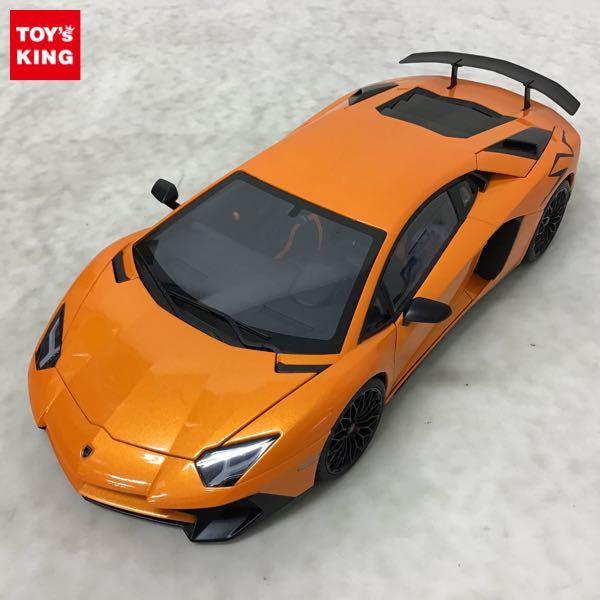 破損 箱無 オートアート 1/18 ランボルギーニ アヴェンタドール LP750-4SV オレンジ 販売・買取