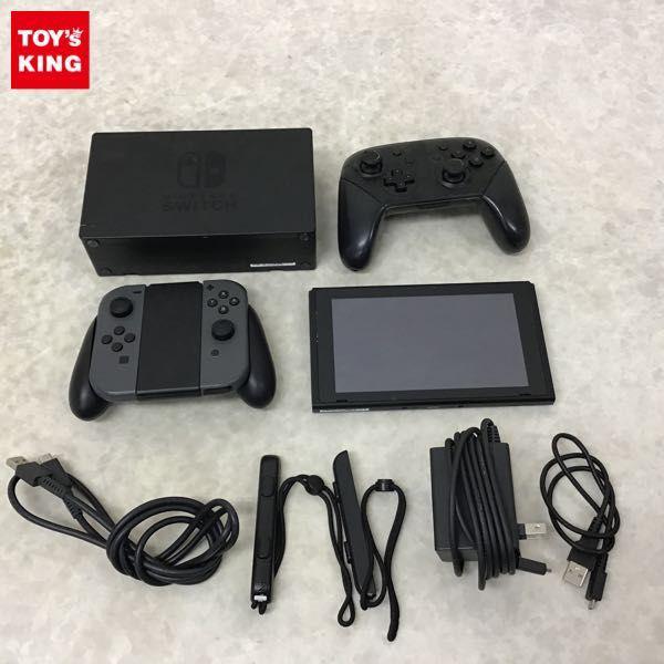 欠品 箱無 動作確認/初期化済 Nintendo Switch HAC-001 グレー 本体 ...