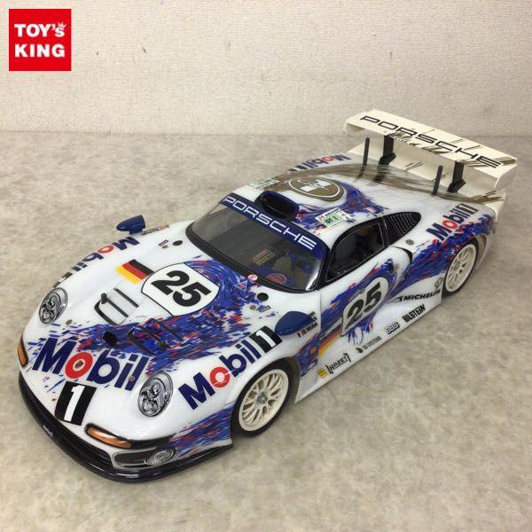 ジャンク タミヤ 1/8 RC ラジコン エンジンカー ポルシェ911 GT1 ボディ シャーシ フタバ S3003 サーボ 等 販売・買取