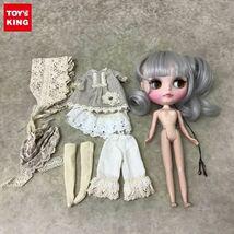 箱無し Blythe ブライス カスタムブライス 銀髪のウィッグ サイドテール アウトフィット 販売・買取