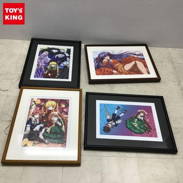 額装 複製原画 桃華月憚、ローゼンメイデン 蒼星石 翠星石、真紅