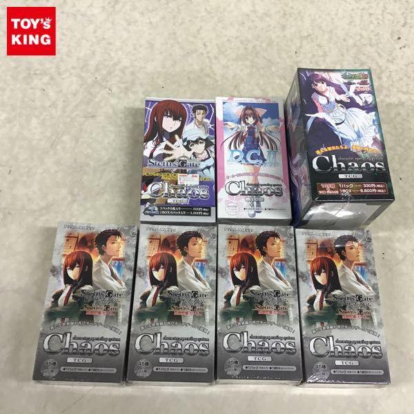 未開封 Chaos TCG エクストラブースター STEINS；GATE 線形拘束のフェノグラム &比翼恋理のダーリン 1BOX、D.C.II  1BOX他 販売・買取