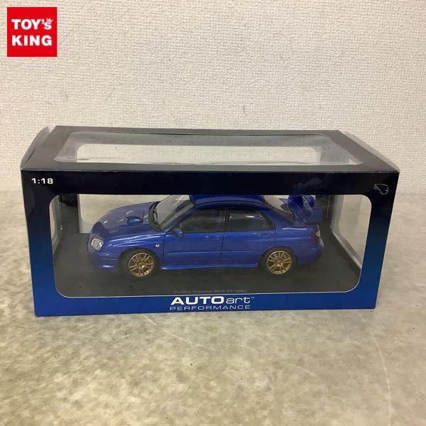 オートアート 1/18 スバル インプレッサ WRX STi 2003 ブルー 販売・買取