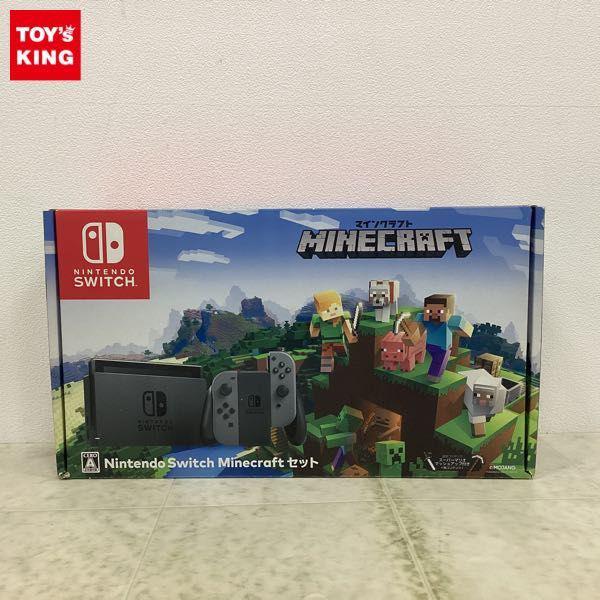 動確/初期化済 ソフトDL不可 Nintendo Switch HAC-001 グレー Minecraftセット 販売・買取